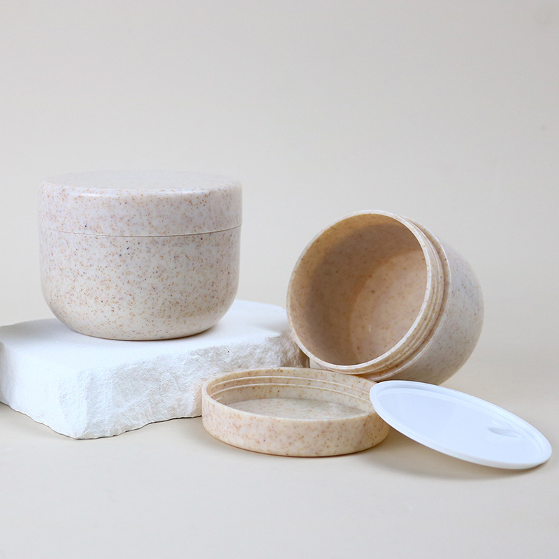 Tarwe Stro Container Pot Brede Mond 80g 120g 200g 250g Huidverzorging Crème Fles Cosmetica gezicht Zalfpotje met Deksels Tarwe Stro Container Pot Brede Mond 80g 120g 200g 250g Huidverzorging Crème Fles Cosmetica gezicht Zalfpotje met Deksels