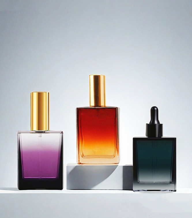 Glazen cosmetische fles