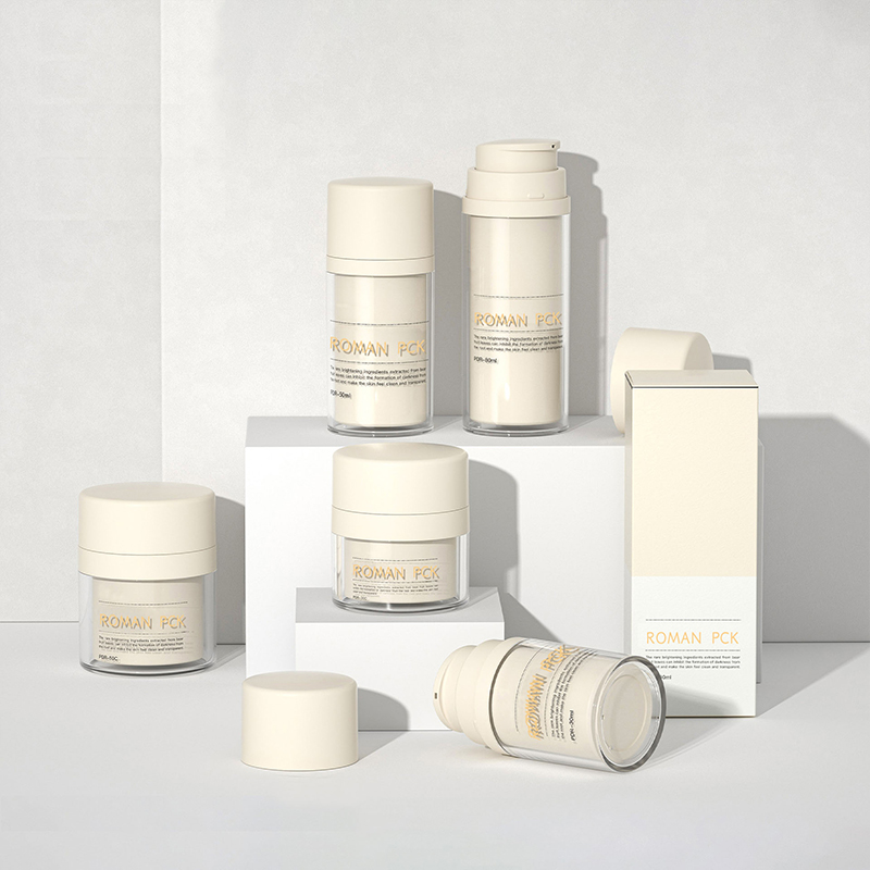 Airless fles 30 ml 50 ml 50 ml 100 ml acryl airless fles huidverzorging airless pompfles voor cosmetische zonnebrandcrème huidverzorging foundation lotion