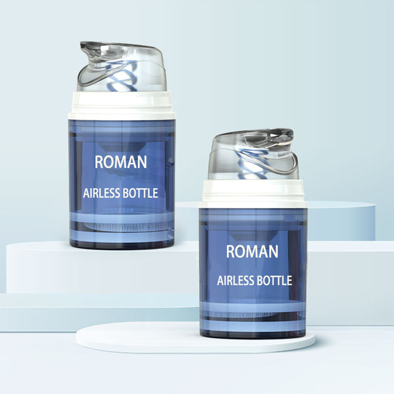 Alle Plastic 15 ml 1 oz Airless Lotionfles 30 ml 50 ml Tpe Lente Mono Verpakking Plastic Cosmetische Fles Met Transparante Lente