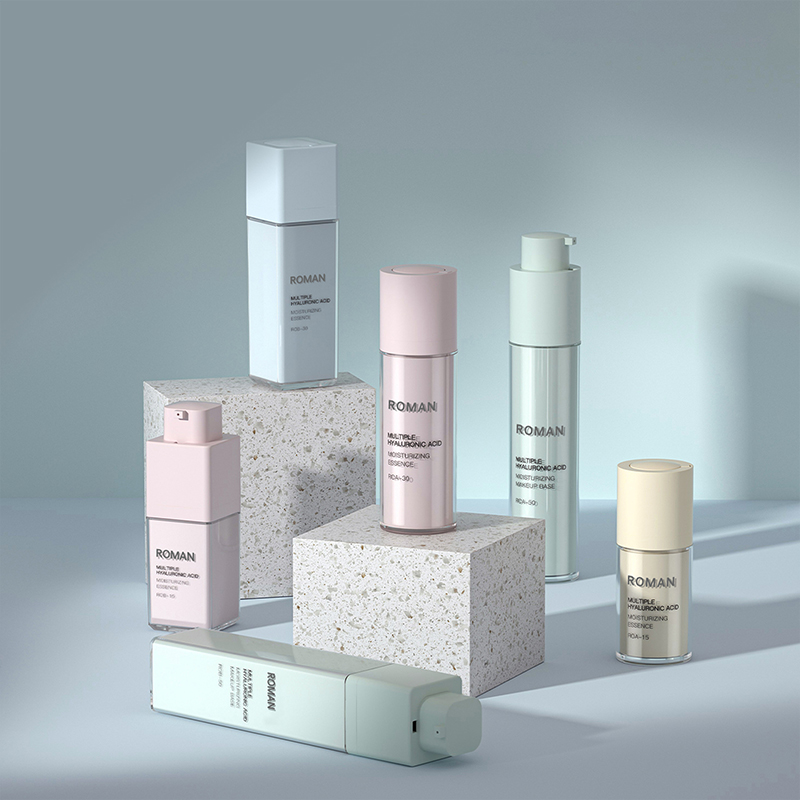 PET Plastic Body Dubbele Essentie Lotion Reparatie Crème Scrub Vacuüm Airless Cosmetische Fles 15ML 30ML 50ML Cosmetische