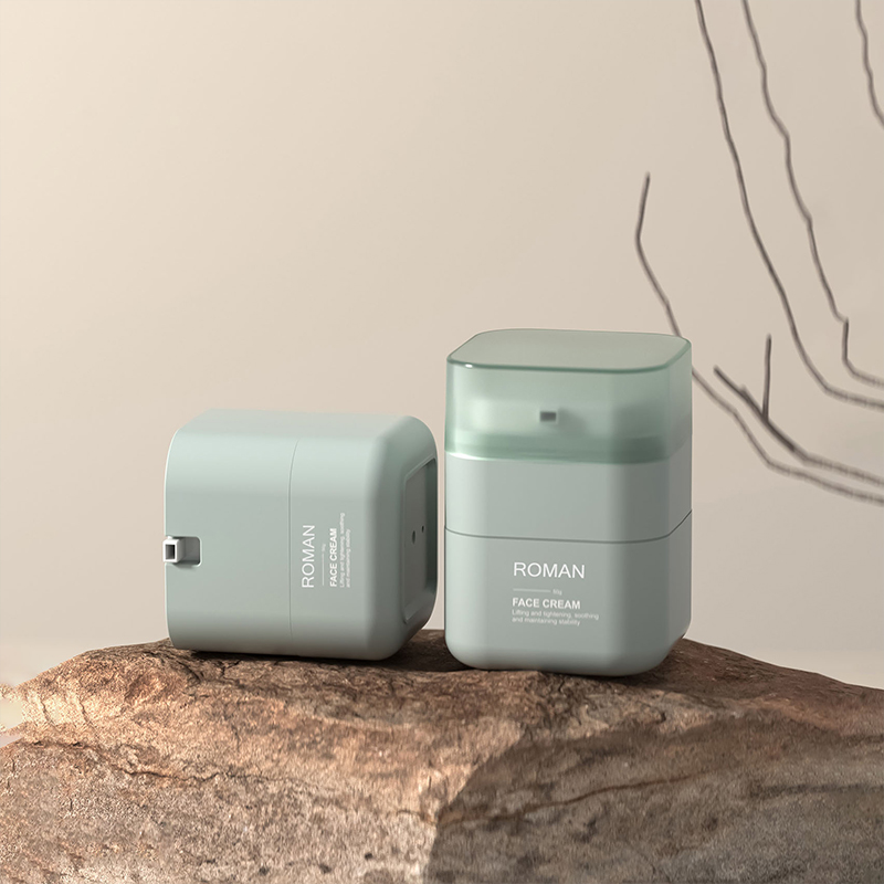 Cosmetische whitening crème Ailess pot Vierkante pot van 50 g Vierkante afgesneden hoeken Gezichtscrèmefles 30 g gezichtscrème voor kinderen Airless pot