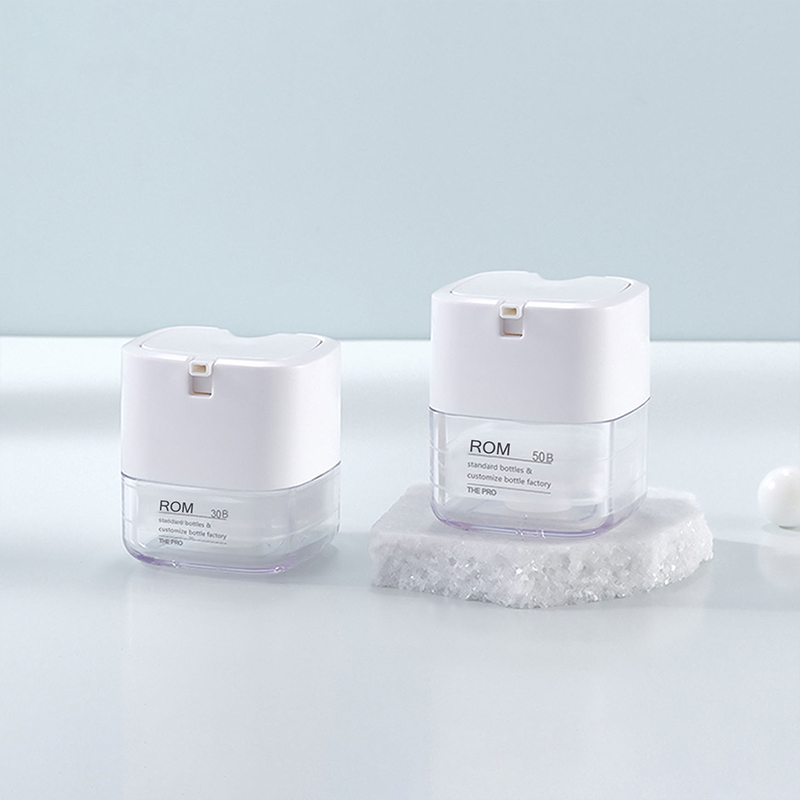 Cosmetische whitening crème Ailess pot Vierkante pot van 50 g Vierkante afgesneden hoeken Gezichtscrèmefles 30 g gezichtscrème voor kinderen Airless pot Cosmetische whitening crème Ailess pot Vierkante pot van 50 g Vierkante afgesneden hoeken Gezichtscrèmefles 30 g gezichtscrème voor kinderen Airless pot