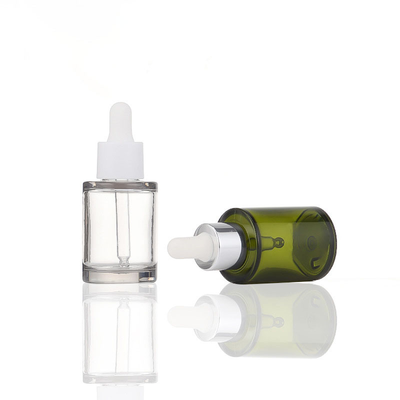 Plastic Huidverzorging Serum Verpakking PETG Dikwandige 30 ml Platte Schouder Essentiële Olie Dispenser Druppelflesje Plastic Huidverzorging Serum Verpakking PETG Dikwandige 30 ml Platte Schouder Essentiële Olie Dispenser Druppelflesje