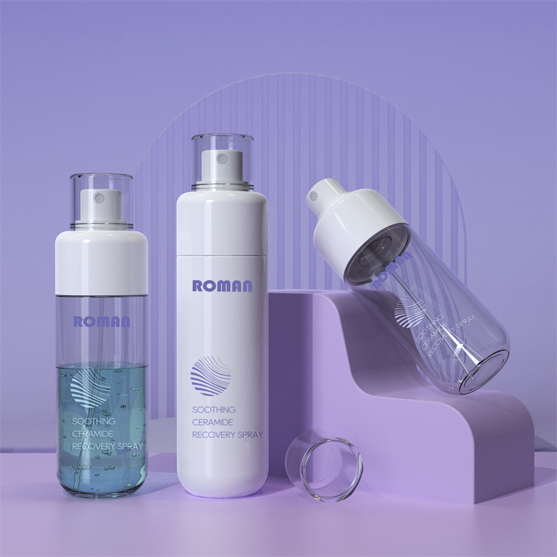 80 ml 100 ml 120 ml 150 ml lege cilinder fijne mist plastic spray cosmetische fles voor haar en huidverzorging met pomp