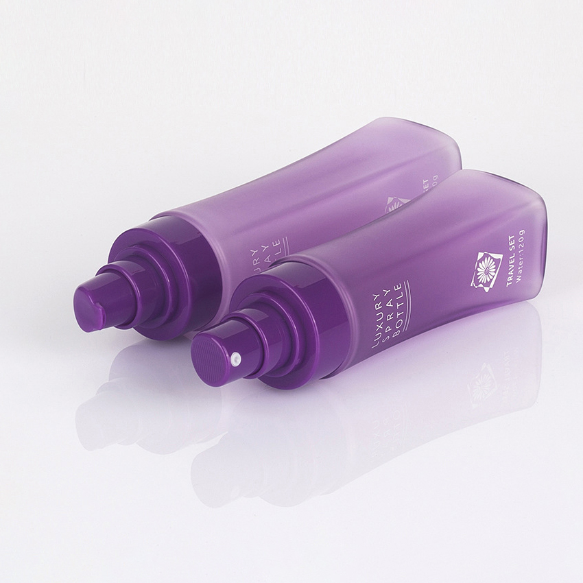 80 ml 120 ml 150 ml 200 ml Taillevormige huisdier plastic reisfles Explosief ontwerp voor lotions Toner Water-klein formaat Handige spuitfles