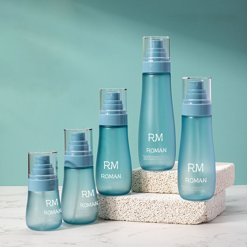 Ronde Schouder Huidverzorging Serum Lotion Plastic Fles 150ml 120ml 100ml 80ml 50ml Cosmetische Fles met Spray pomp