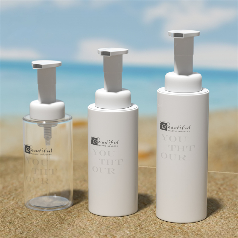 100 ml 120 ml 150 ml 200 ml 300 ml witte PET-fles met witte schuimpomp voor schuimende zepen en haarverzorgingsproducten Cosmetisch pakket