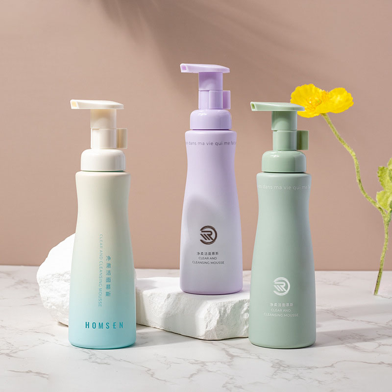 150 ml 30 nek PET mousse schuim fles babyshampoo body wash taille-knuffel ontwerp fles lichaamsverzorging verpakking cleanser