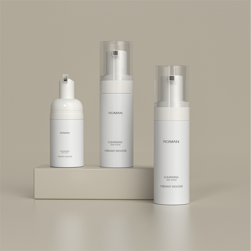 Lege Draagbare 50 ml 100 ml 120 ml 150 ml 200 ml Puur Wit Schuim Zeepdispenser Kleine Plastic Fles voor Mannen Scheren Gezicht Wassen en Wassen