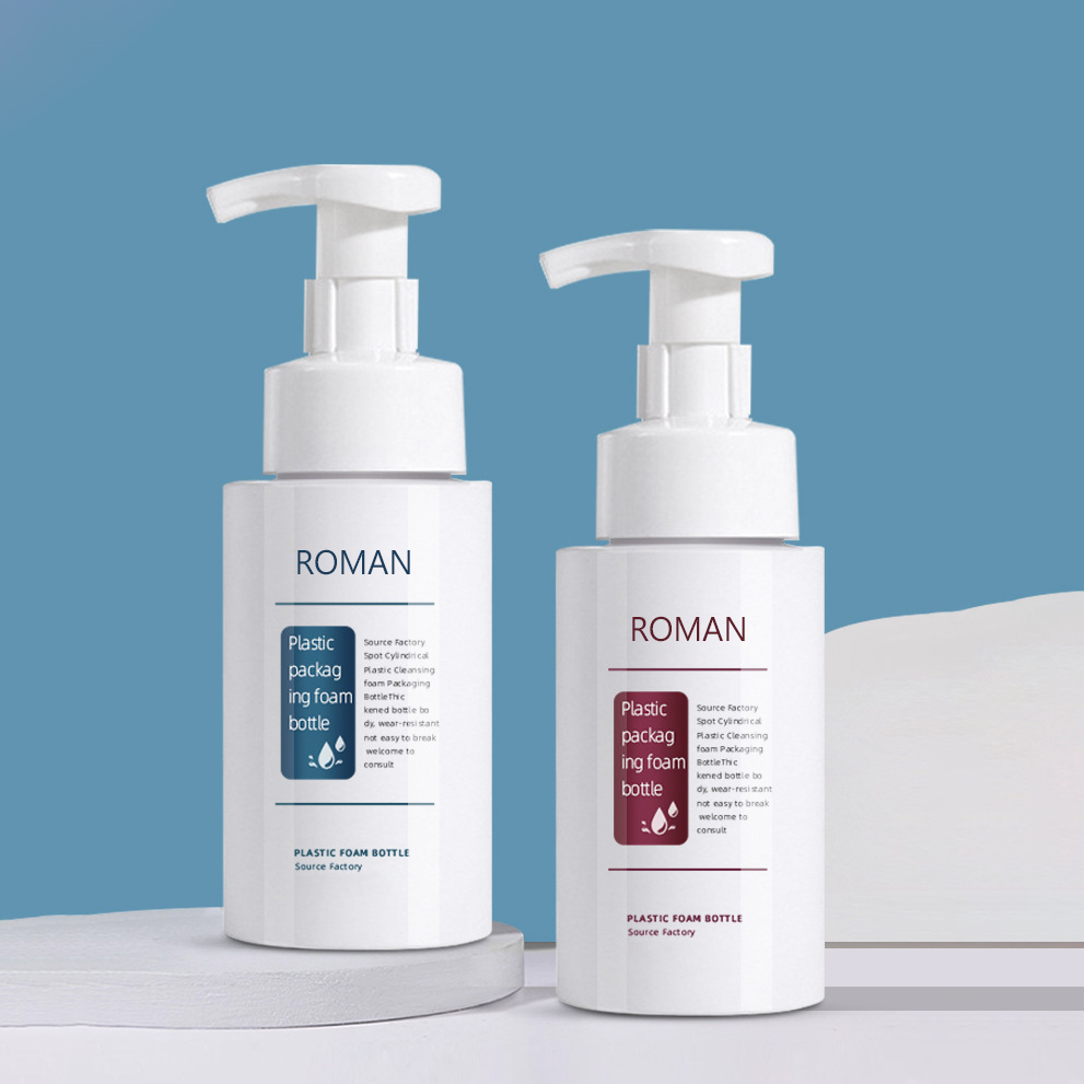 Plastic Leuke Ronde Handdesinfecterend Reinigingsschuim Pompfles 200 ml 300 ml 500 ml Maten voor Gezichtsreiniger Shampoo Verpakking