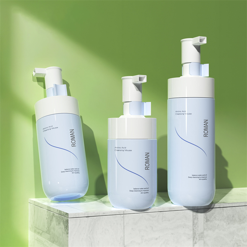 Private Label Facial Whitening Foamer Zachte reinigingsmousse Bubble Cleanser Blauwe PET-schuimpompfles 150 ml 200 ml 300 ml Private Label Facial Whitening Foamer Zachte reinigingsmousse Bubble Cleanser Blauwe PET-schuimpompfles 150 ml 200 ml 300 ml