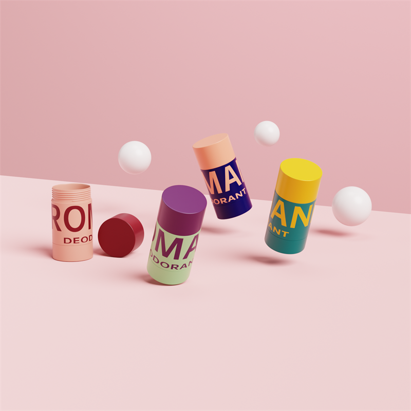 Huidverzorging Lege ovale plastic deodorantstickcontainer verpakkingsfles Huidverzorging Lege ovale plastic deodorantstickcontainer verpakkingsfles