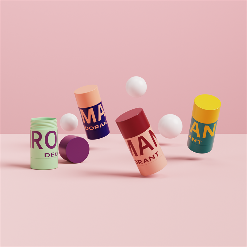 Huidverzorging Lege ovale plastic deodorantstickcontainer verpakkingsfles Huidverzorging Lege ovale plastic deodorantstickcontainer verpakkingsfles