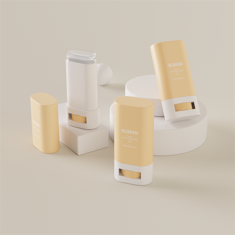 Huidverzorging Lege ovale plastic deodorantstickcontainer verpakkingsfles Huidverzorging Lege ovale plastic deodorantstickcontainer verpakkingsfles