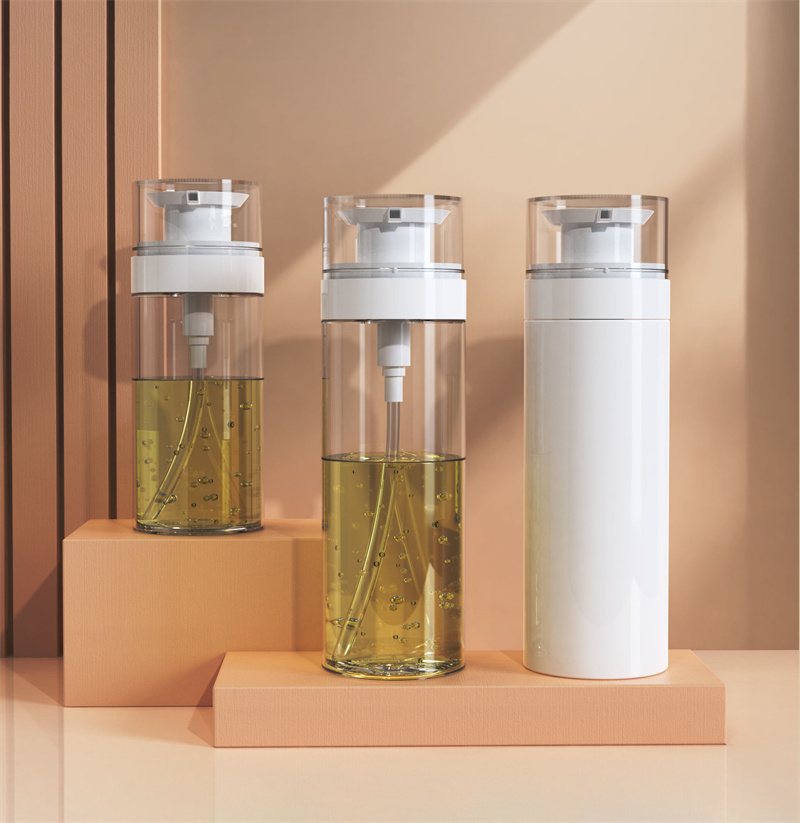 200 ml 300 ml Innovatieve Lege Huisdier Douchegel Lotion Vloeibare Zeep Pompfles Haarverzorging Oliën Shampoo en Conditioner Plastic Flessen