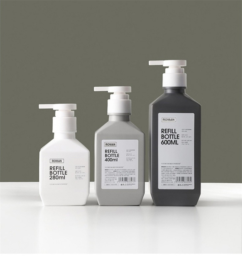 300 ml 400 ml 600 ml PE Plastic Lotion Flessen Shampoo Flessen Body Wash Lotion Lichaamsmelk Fles voor cosmetica Verpakking 300 ml 400 ml 600 ml PE Plastic Lotion Flessen Shampoo Flessen Body Wash Lotion Lichaamsmelk Fles voor cosmetica Verpakking