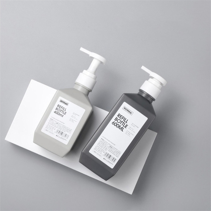 300 ml 400 ml 600 ml PE Plastic Lotion Flessen Shampoo Flessen Body Wash Lotion Lichaamsmelk Fles voor cosmetica Verpakking