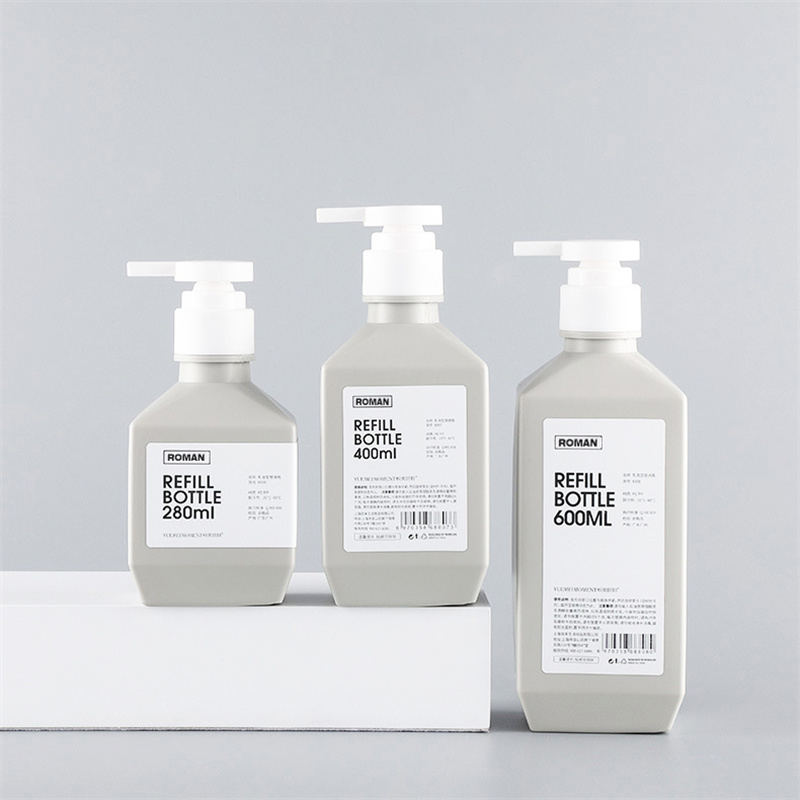 300 ml 400 ml 600 ml PE Plastic Lotion Flessen Shampoo Flessen Body Wash Lotion Lichaamsmelk Fles voor cosmetica Verpakking 300 ml 400 ml 600 ml PE Plastic Lotion Flessen Shampoo Flessen Body Wash Lotion Lichaamsmelk Fles voor cosmetica Verpakking