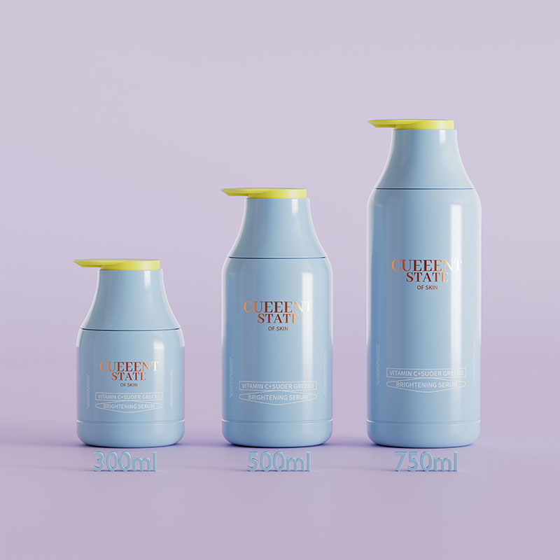 300 ml 500 ml 750 ml Rood Blauw Grijs Plastic Shampoo Flessen Douchegel Flessen Conditioner Lotion Fles