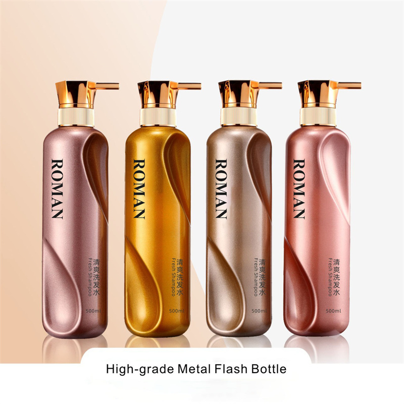 Innovatie 300ml 500ml 750ml Spiraal Oppervlak Shampoo Bodylotion Fles Mono Verpakking voor Gezichtsmaskers Cleanser