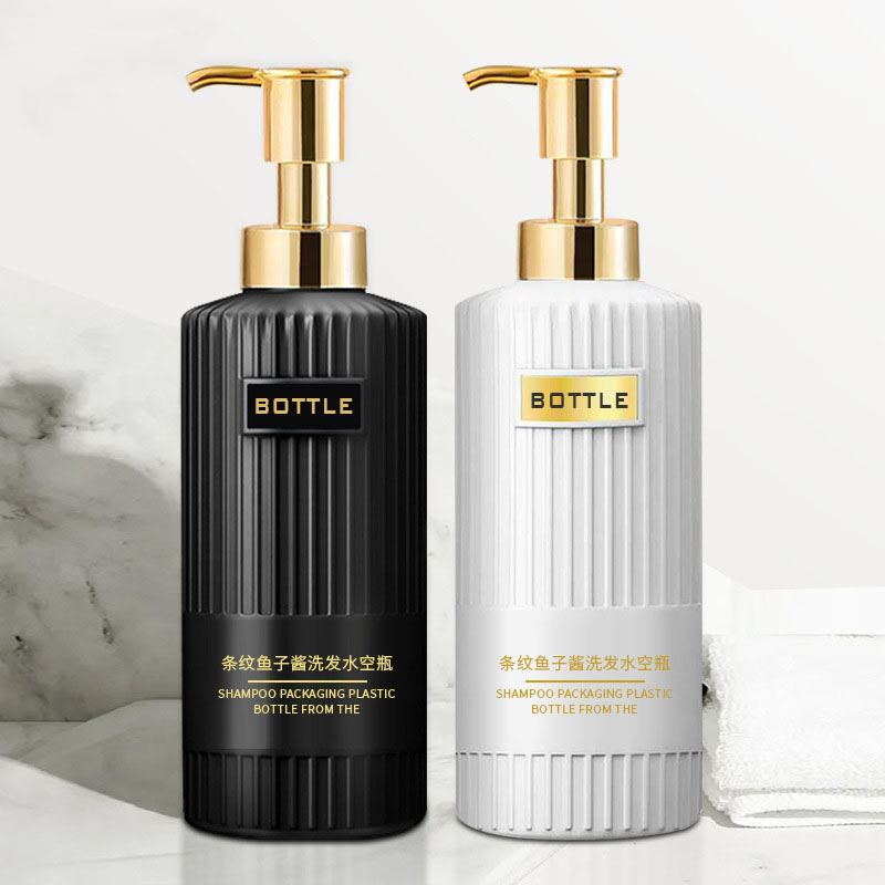 Plastic Persoonlijke Verzorging Fles Set 300 ml 400 ml 500 ml Haarverzorging Lotion Masker Container Fles met logo Afdrukken voor Body Wash