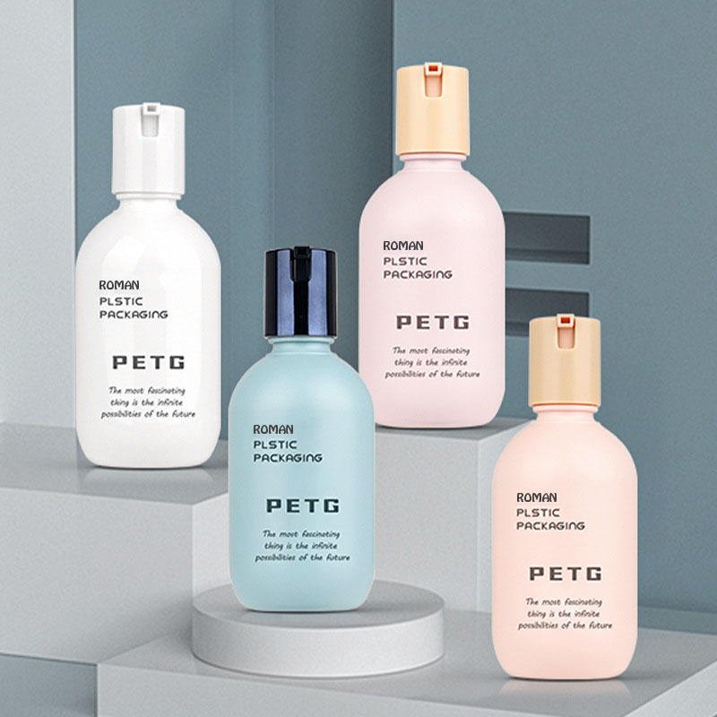 Hervulbare nieuwe ontwerp Spf 50+ zonnebrandcrème verpakkingsfles 50 ml 80 ml 130 ml cosmetische plastic huid whitening zonnebrandcrème lotion spuitfles