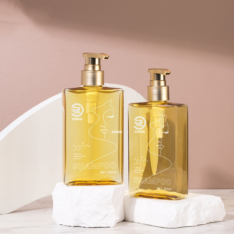 150 ml 200 ml Platte Vierkante Douchegel Gezichtswas Bodylotion Conditioner Goud Pomp Fles Huidverzorging Make-Up Remover olie Dispenser