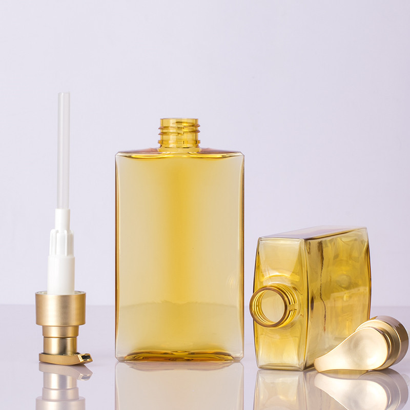 150 ml 200 ml Platte Vierkante Douchegel Gezichtswas Bodylotion Conditioner Goud Pomp Fles Huidverzorging Make-Up Remover olie Dispenser 150 ml 200 ml Platte Vierkante Douchegel Gezichtswas Bodylotion Conditioner Goud Pomp Fles Huidverzorging Make-Up Remover olie Dispenser