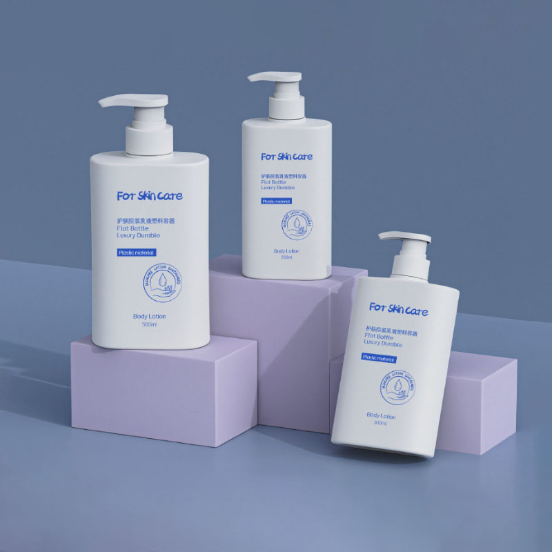 200 ml 300 ml 500 ml Rechthoekige plastic PET-shampoofles met schroefdopsluiting voor gezichtsmaskers Parfum Essentiële oliën Lotion Valse wimpers