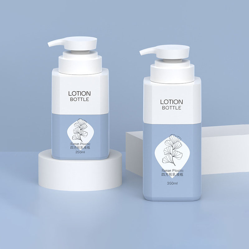 350 ml 500 ml vierkante pet-plastic sub-bottelfles met grote capaciteit Dagelijkse benodigdheden Zorg Douche Lege shampoocontainer voor badgel 800 ml 1000 ml