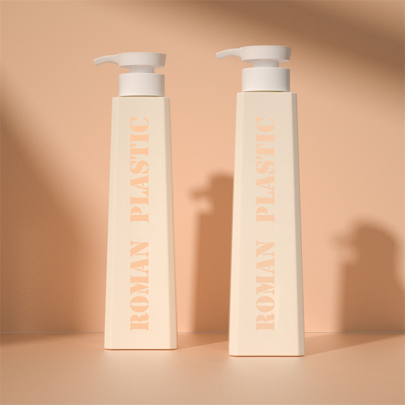 Prachtige vorm cosmetische verpakking Lotion Shampoo Douchegel Conditioner Trapezium Toner Crème Lotionfles voor huishoudelijke verzorging