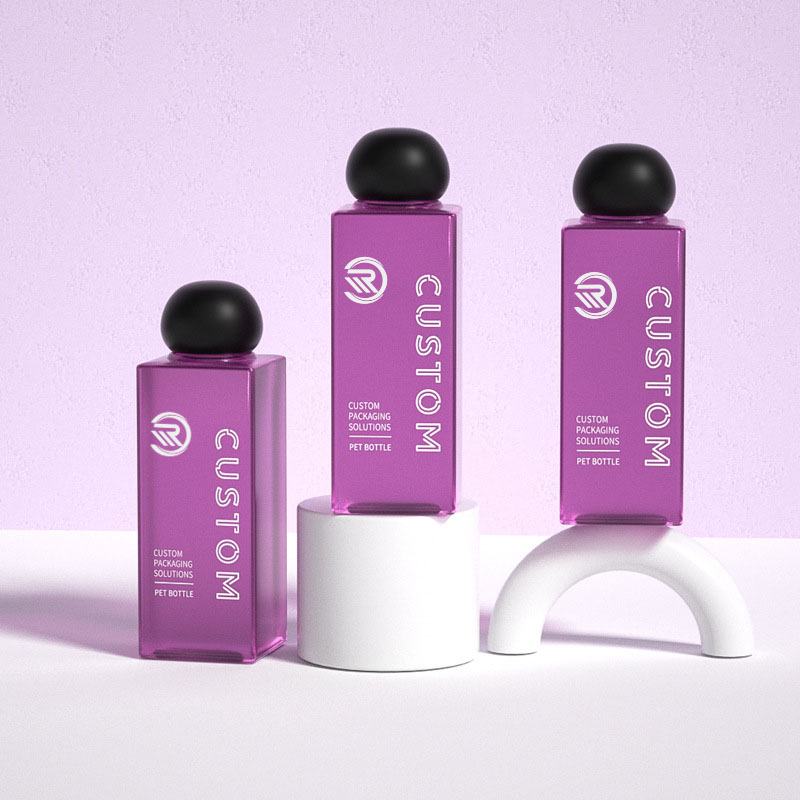 Premium plastic vierkante 200 ml 250 ml helder matte cosmetische lotionflessen voor huidverzorging Serum Premium tonerverpakking met kogelvormige schroefdop Premium plastic vierkante 200 ml 250 ml helder matte cosmetische lotionflessen voor huidverzorging Serum Premium tonerverpakking met kogelvormige schroefdop