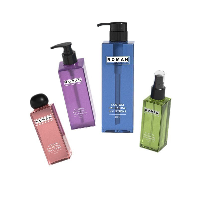 Premium plastic vierkante 200 ml 250 ml helder matte cosmetische lotionflessen voor huidverzorging Serum Premium tonerverpakking met kogelvormige schroefdop Premium plastic vierkante 200 ml 250 ml helder matte cosmetische lotionflessen voor huidverzorging Serum Premium tonerverpakking met kogelvormige schroefdop