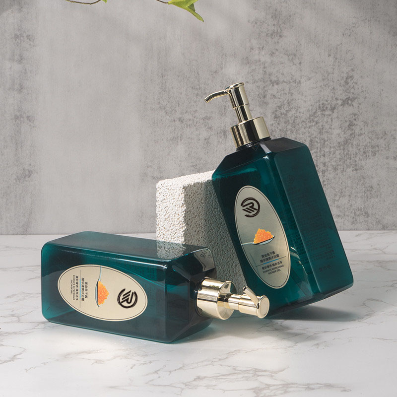 Private Label PET Plastic Donkergroen Huidverzorging Moisturizer Bodylotion Haarverzorging Shampoo Doseerfles Container 550 ml Private Label PET Plastic Donkergroen Huidverzorging Moisturizer Bodylotion Haarverzorging Shampoo Doseerfles Container 550 ml