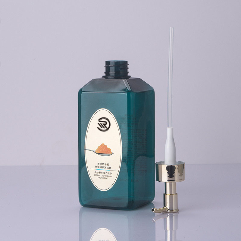 Private Label PET Plastic Donkergroen Huidverzorging Moisturizer Bodylotion Haarverzorging Shampoo Doseerfles Container 550 ml Private Label PET Plastic Donkergroen Huidverzorging Moisturizer Bodylotion Haarverzorging Shampoo Doseerfles Container 550 ml