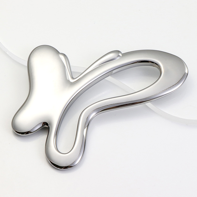 Vlinderzinklegering Gua Sha Tool Handheld Beauty Tools Draagbare oogcrème Stick Massager Vlinderzinklegering Gua Sha Tool Handheld Beauty Tools Draagbare oogcrème Stick Massager