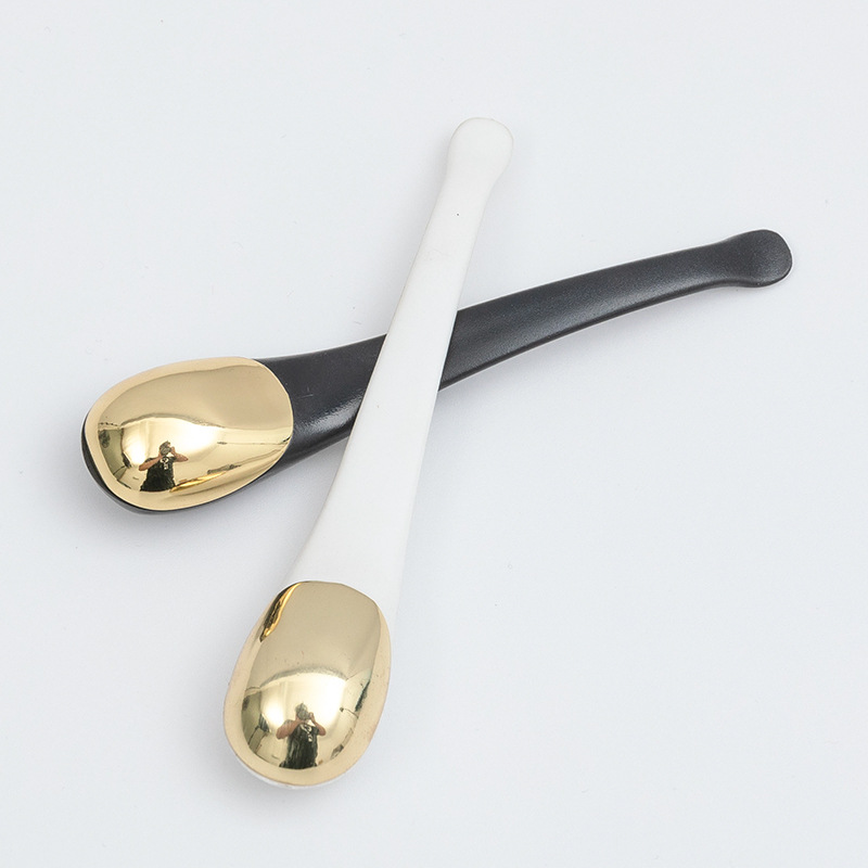 Goud Zilver Cosmetische Spatel Scoop Hoogwaardige Metalen Gezicht Oogcrème Lepel Schoonheid Make-up Gezichtsmasker Lepel Goud Zilver Cosmetische Spatel Scoop Hoogwaardige Metalen Gezicht Oogcrème Lepel Schoonheid Make-up Gezichtsmasker Lepel